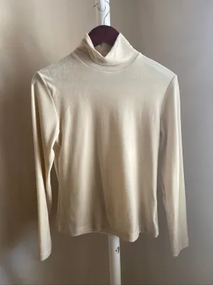 Cream Velvet Top