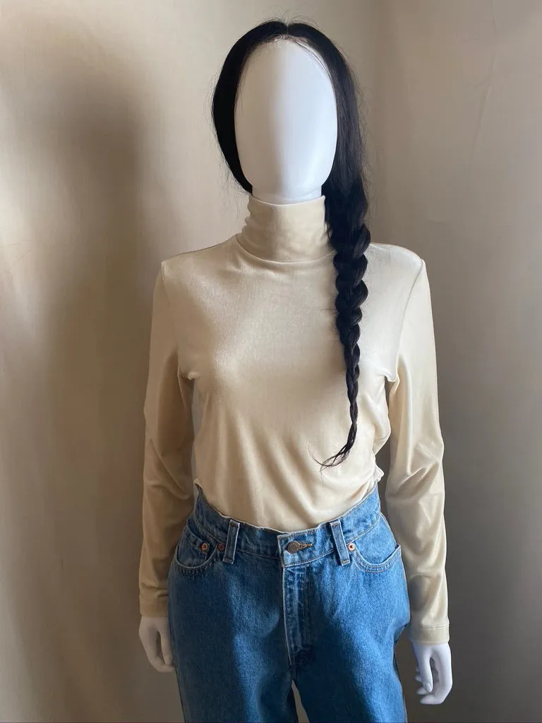 Cream Velvet Top