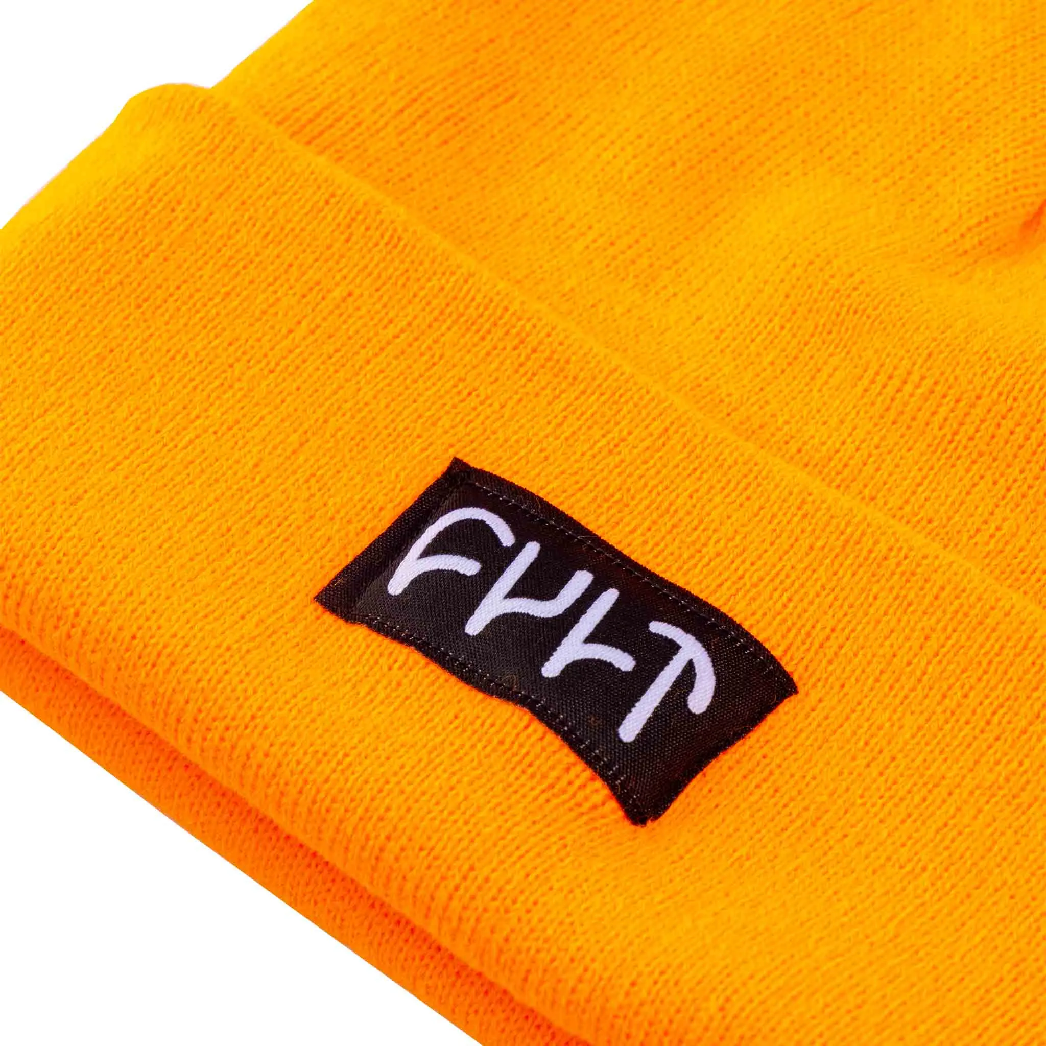 Cult Witness Tight Knit Beanie - Orange