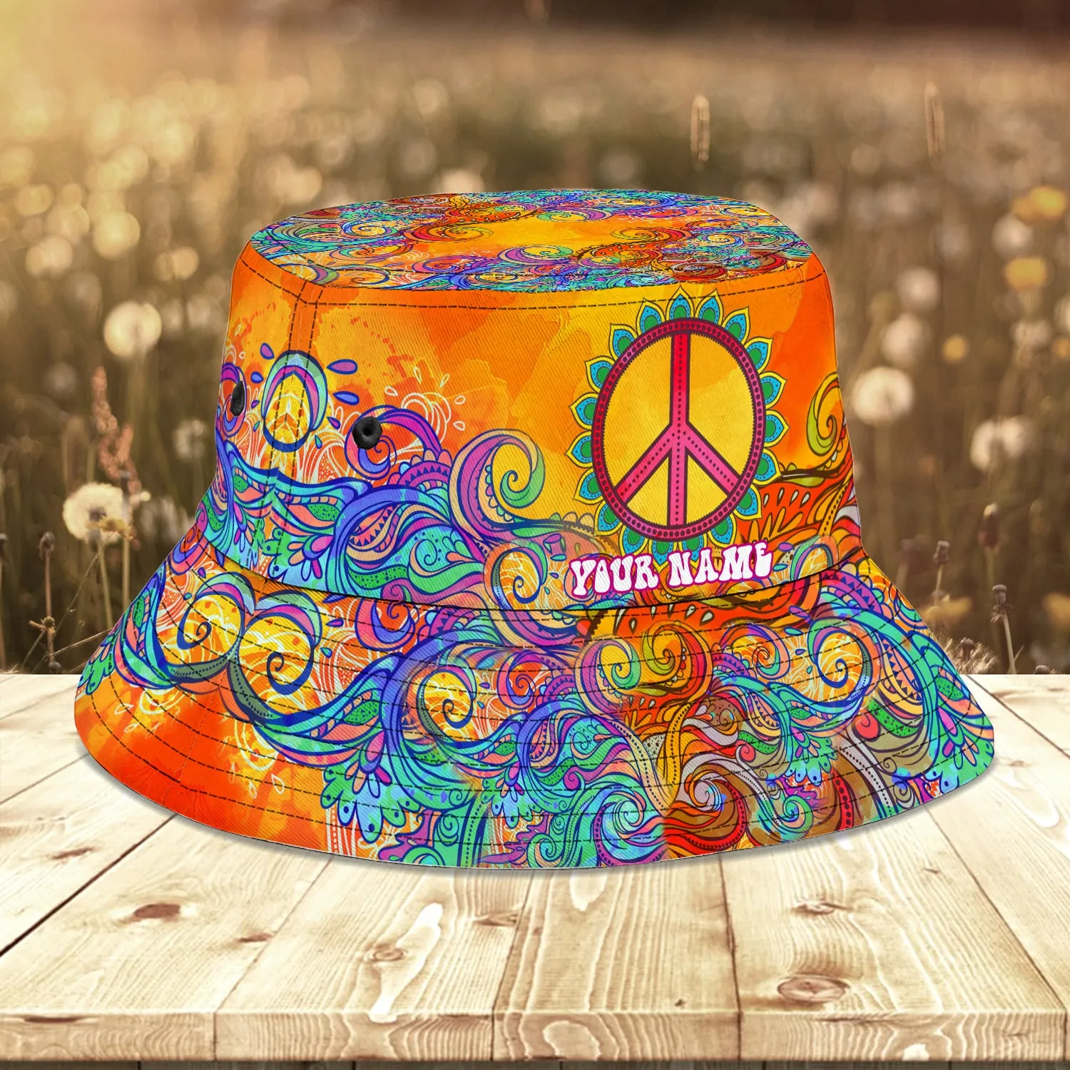 Custom Bucket Hat - Hippie