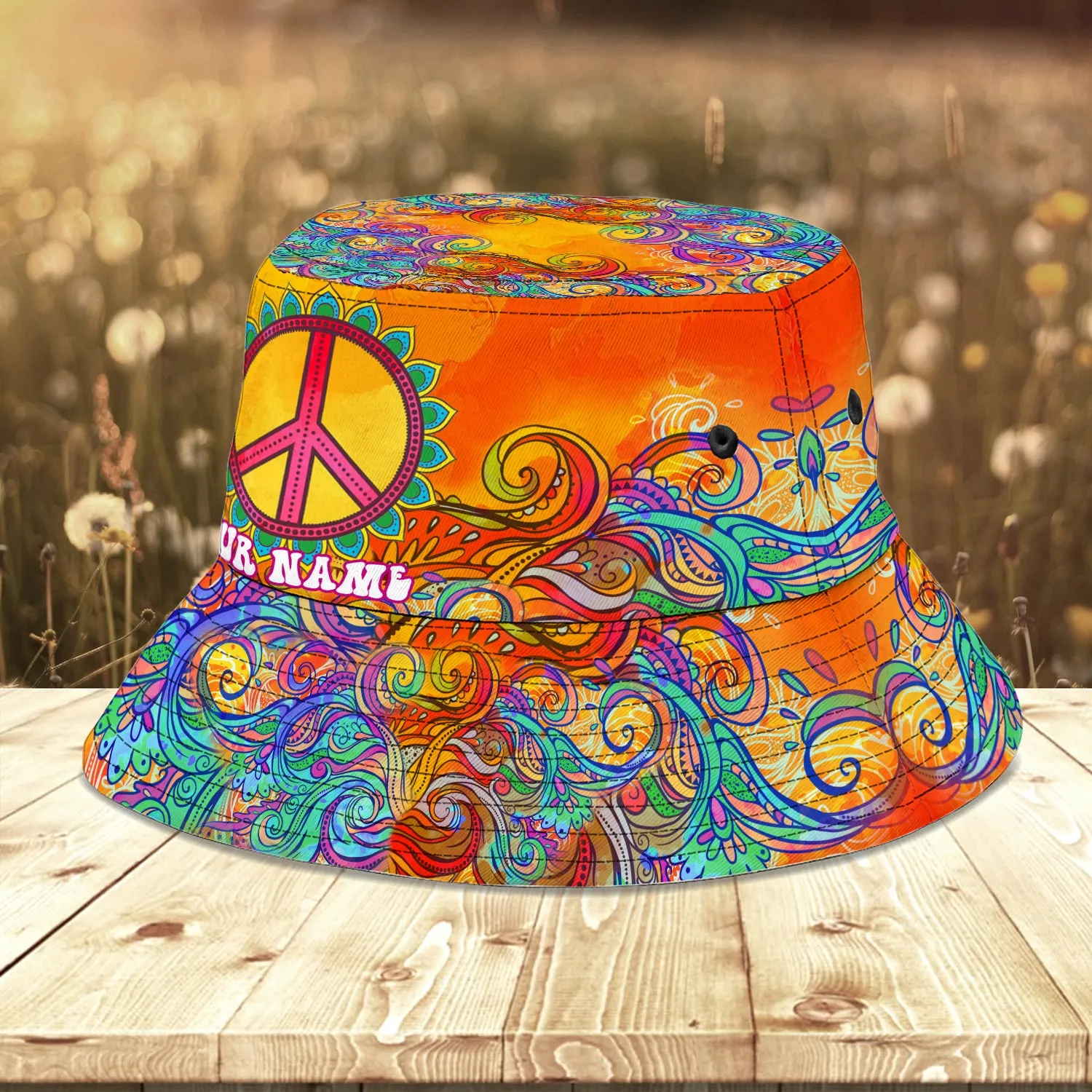 Custom Bucket Hat - Hippie