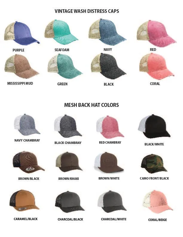 CUSTOM Sunset - Leather Patch Hat - CUSTOMIZABLE