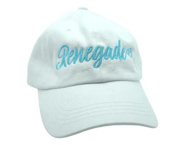 Dad Hat -White/Teal