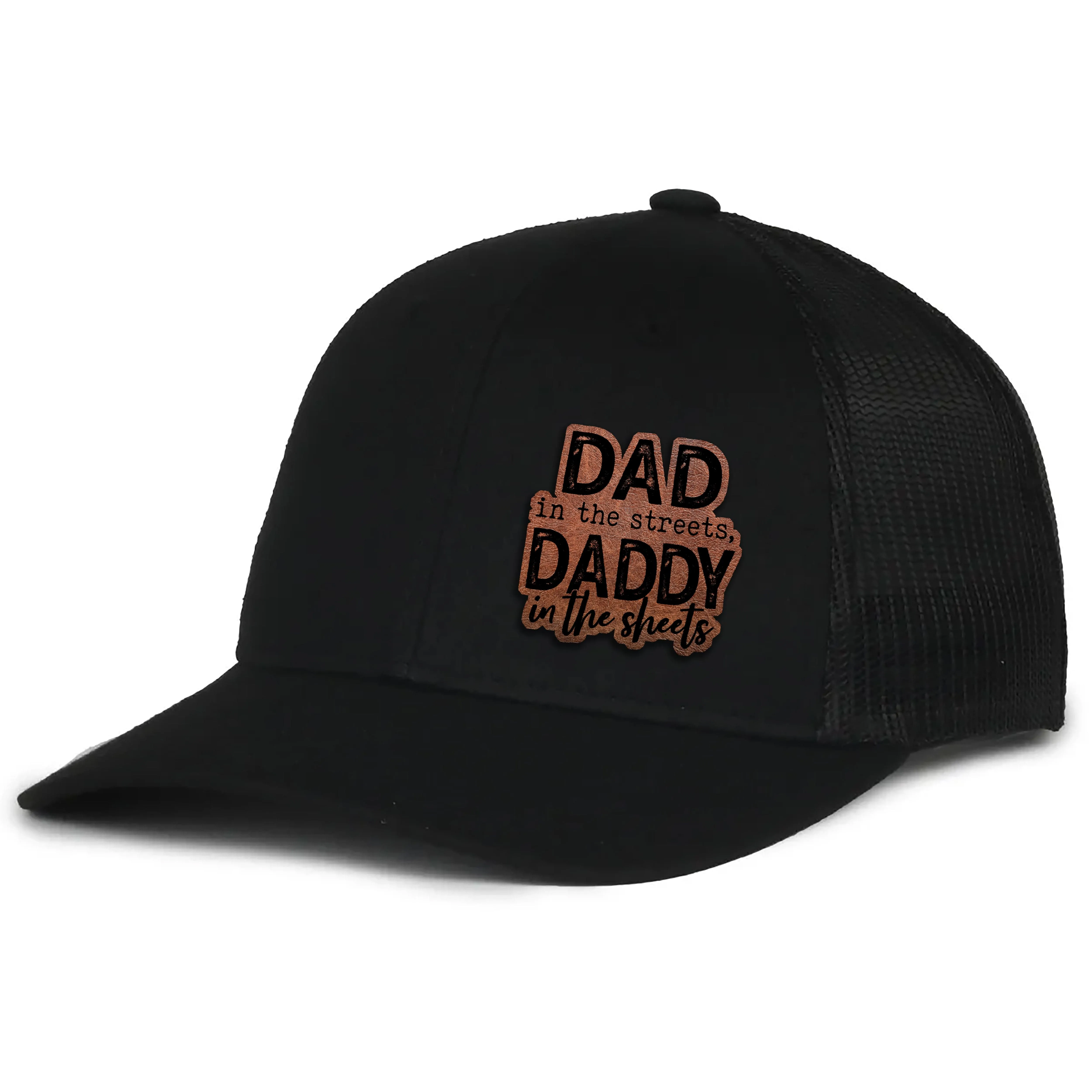 Dad In The Streets Leather Patch Hat