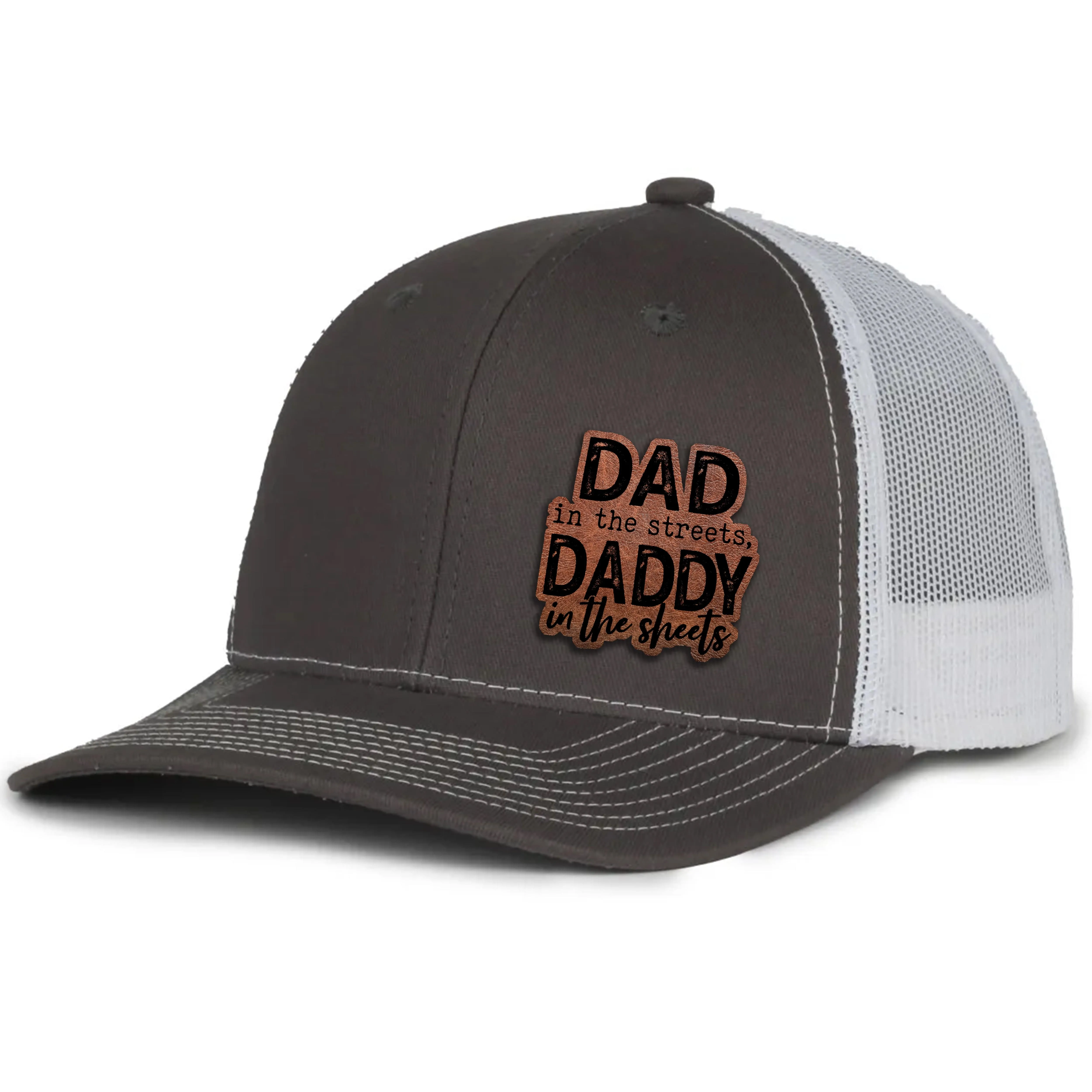 Dad In The Streets Leather Patch Hat
