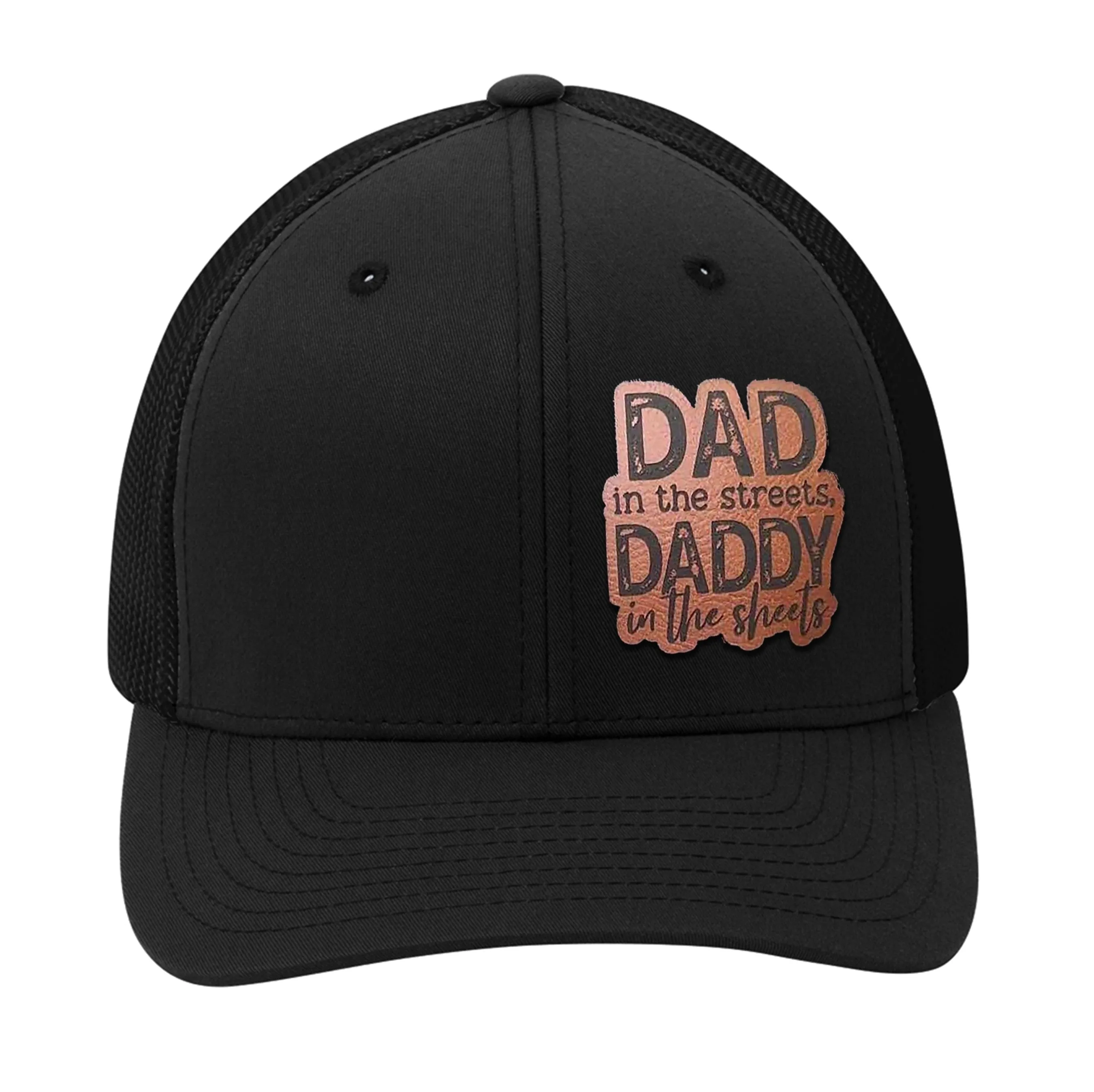 Dad In The Streets Leather Patch Hat