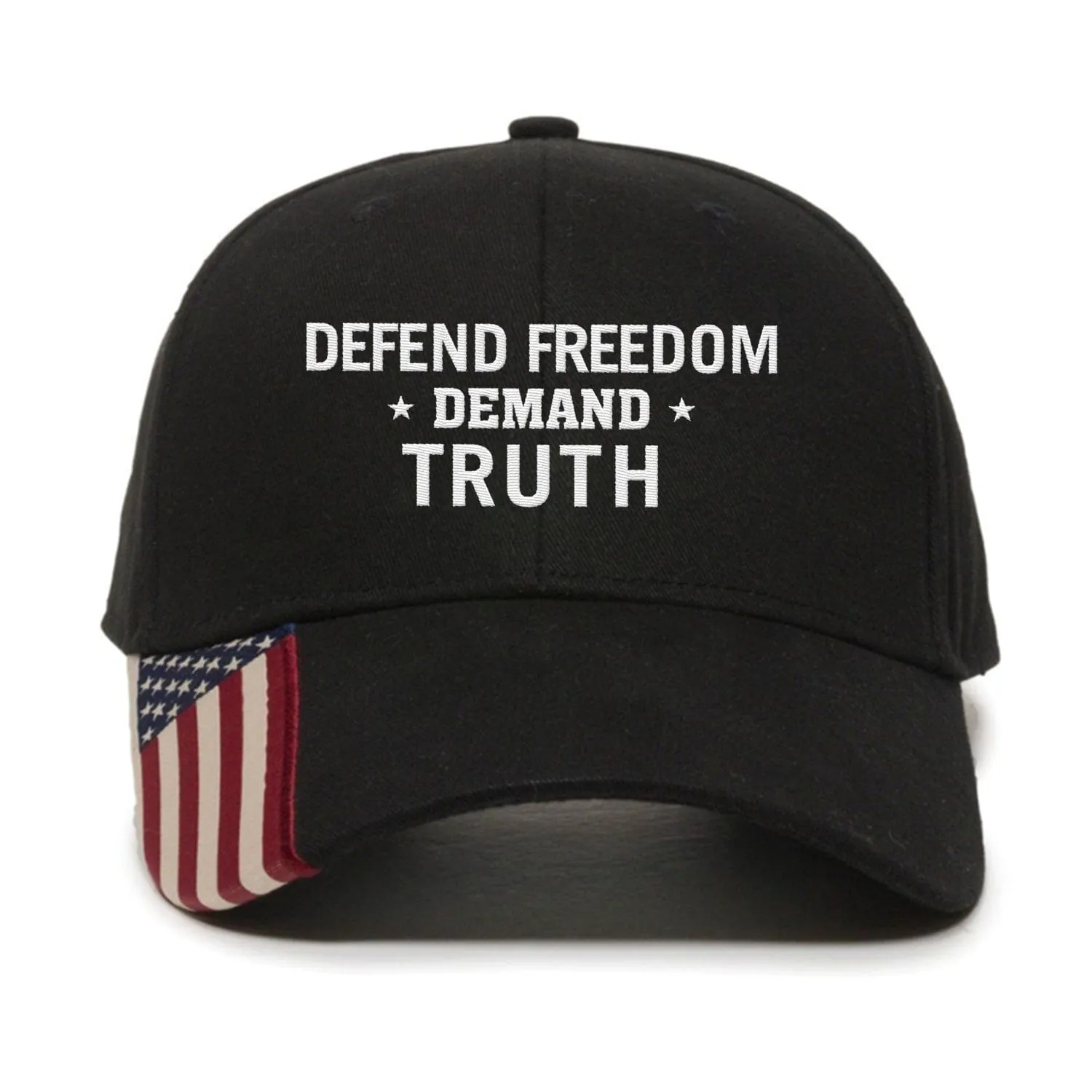 Defend Freedom Demand Truth Premium Embroidered Hat