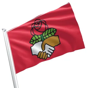 Democratic Socialists of America (DSA) USA Flag Banner