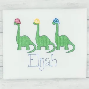 Dinosaurs w/ Hats Name Shirt