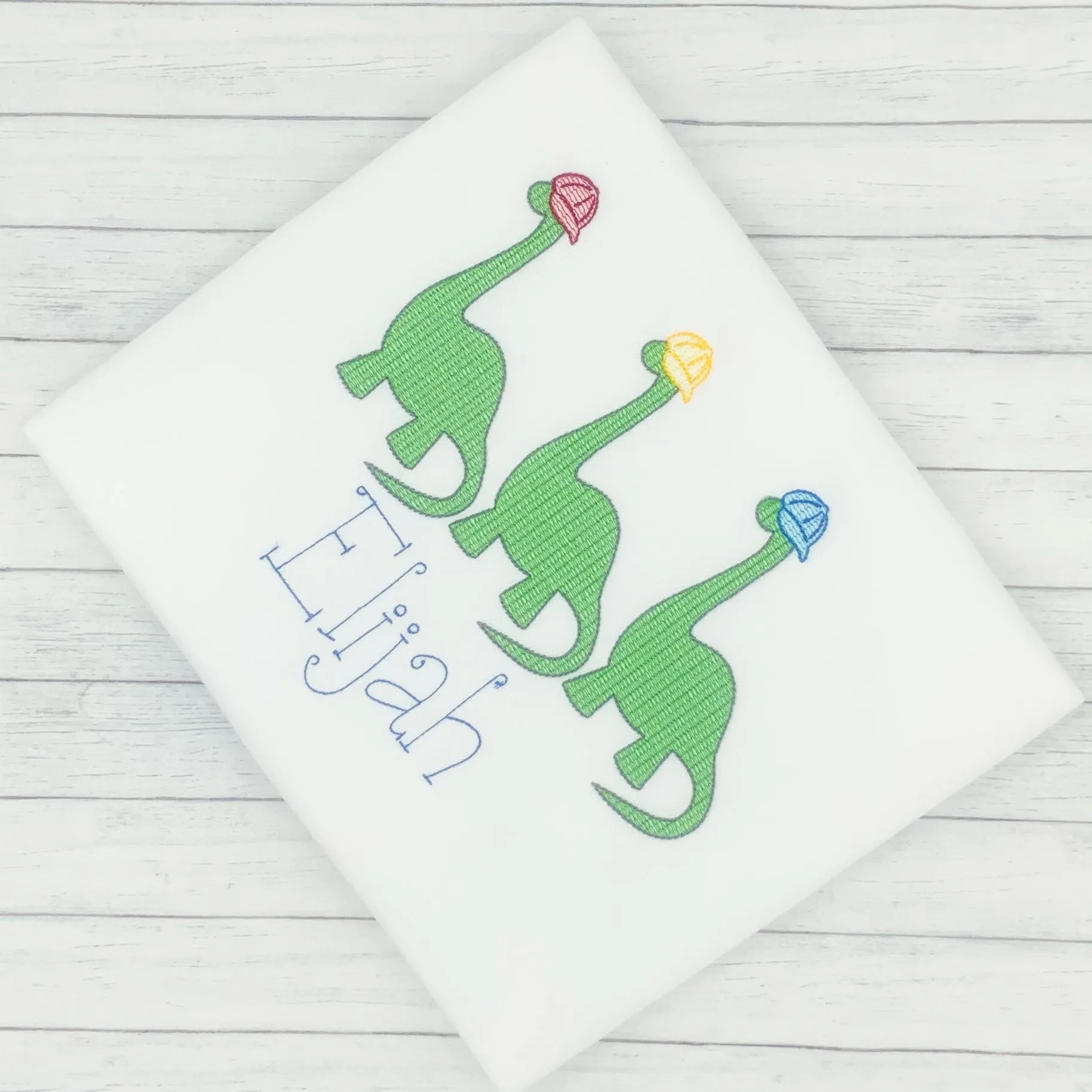 Dinosaurs w/ Hats Name Shirt