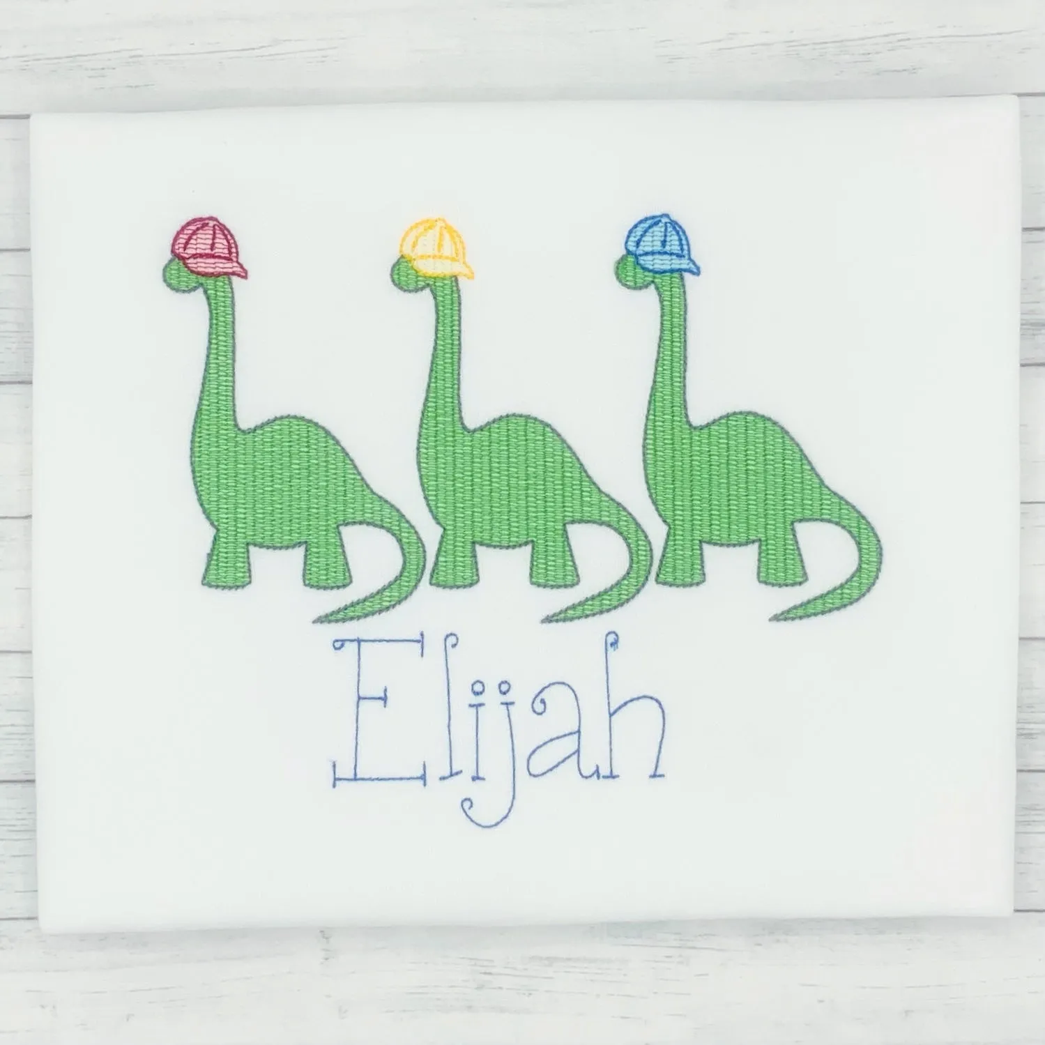 Dinosaurs w/ Hats Name Shirt