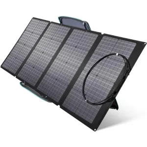 EF ECOFLOW 160 Watt Portable Solar Panel for Power Station, Foldable Solar Charger with Adjustable Kickstand