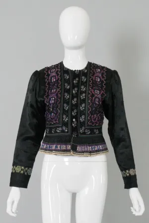 Embellished Ruffle Peplum Jacket