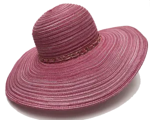 Fashion Hats Ladies Bright Swinger Metal Braid Band, Pink, Turquoise, Black, Brown