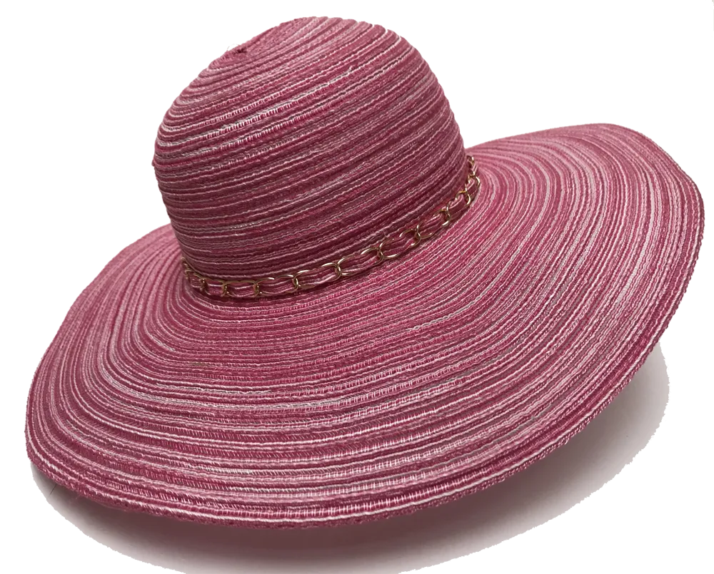 Fashion Hats Ladies Bright Swinger Metal Braid Band, Pink, Turquoise, Black, Brown