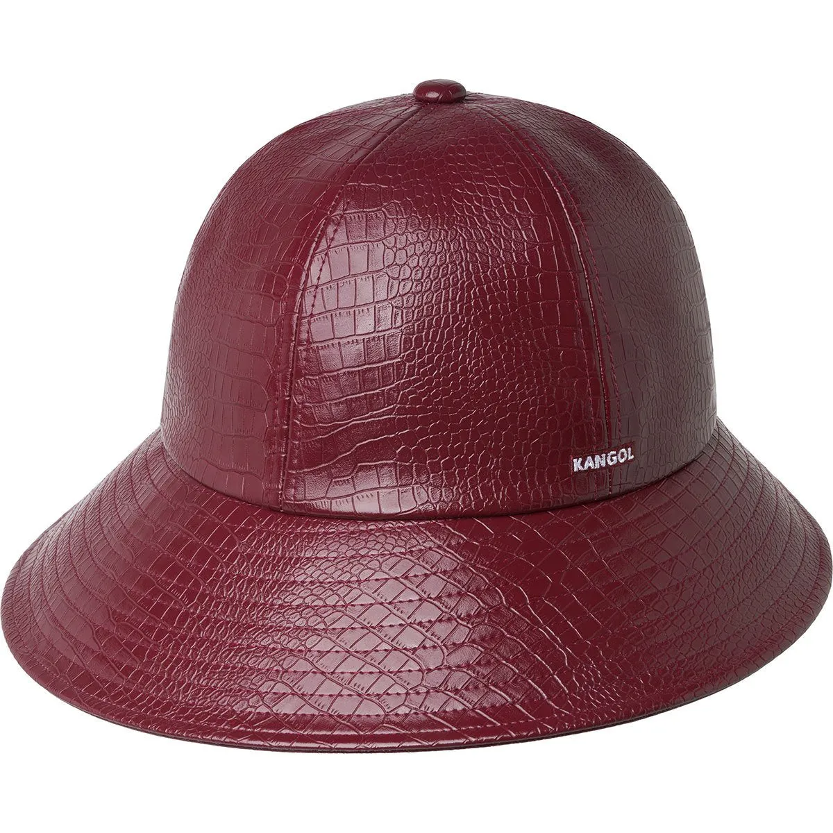 Faux Leather Rain Brim Casual