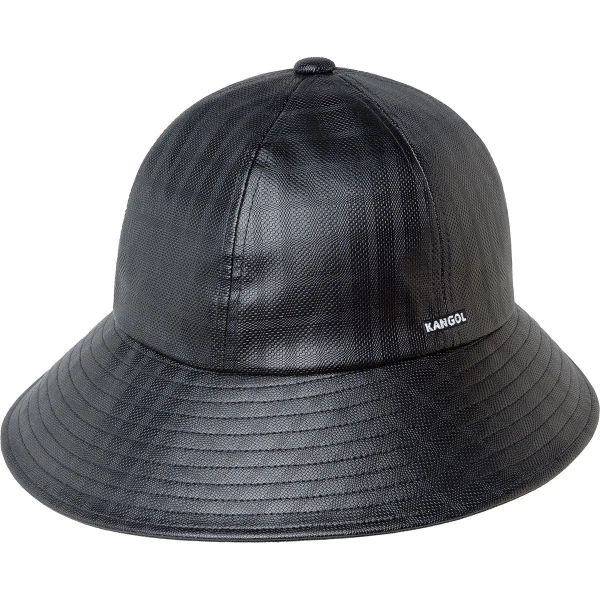 Faux Leather Rain Brim Casual