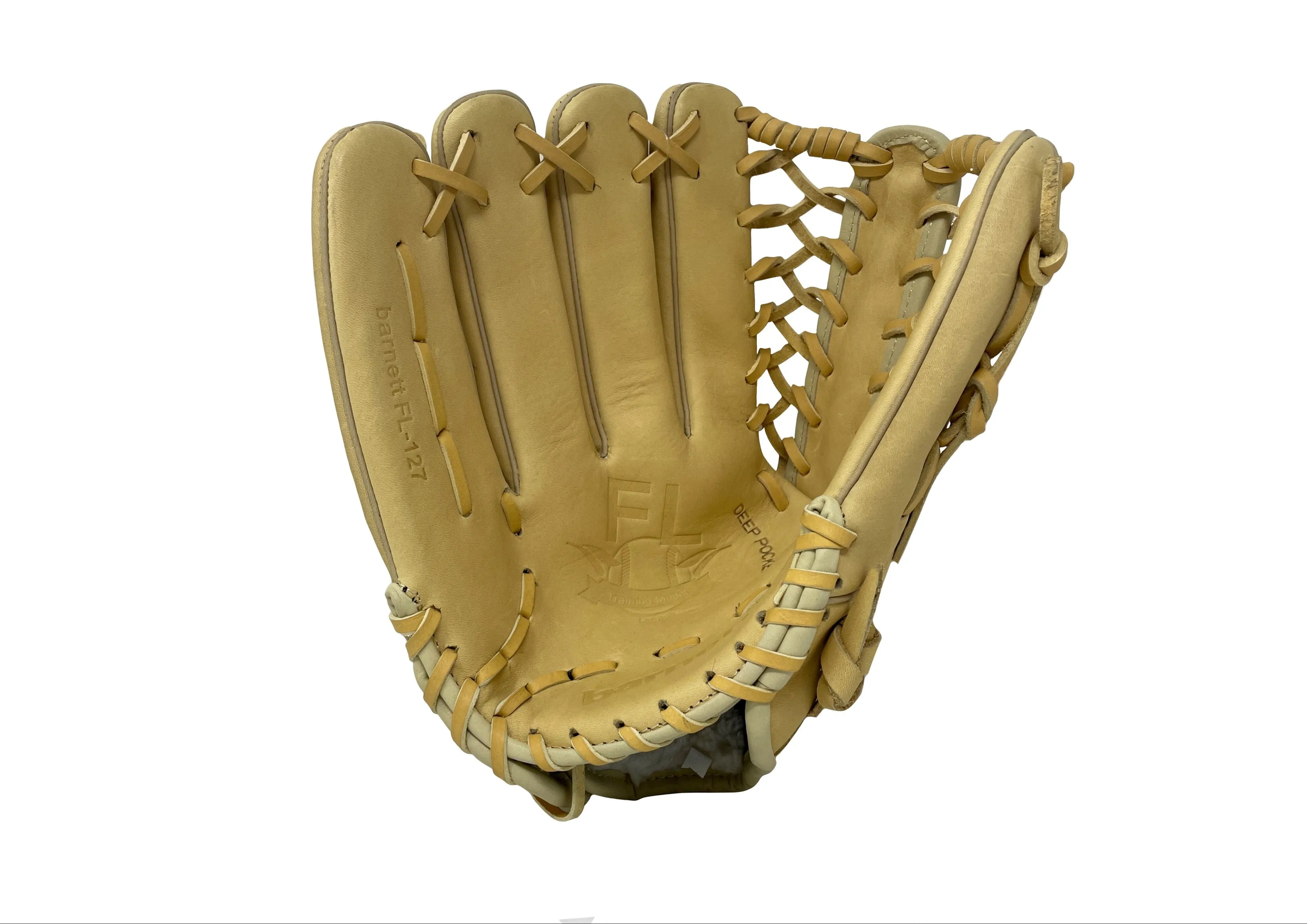 FL-127 High quality leather baseball glove, infield / outfield / pitcher, Beige