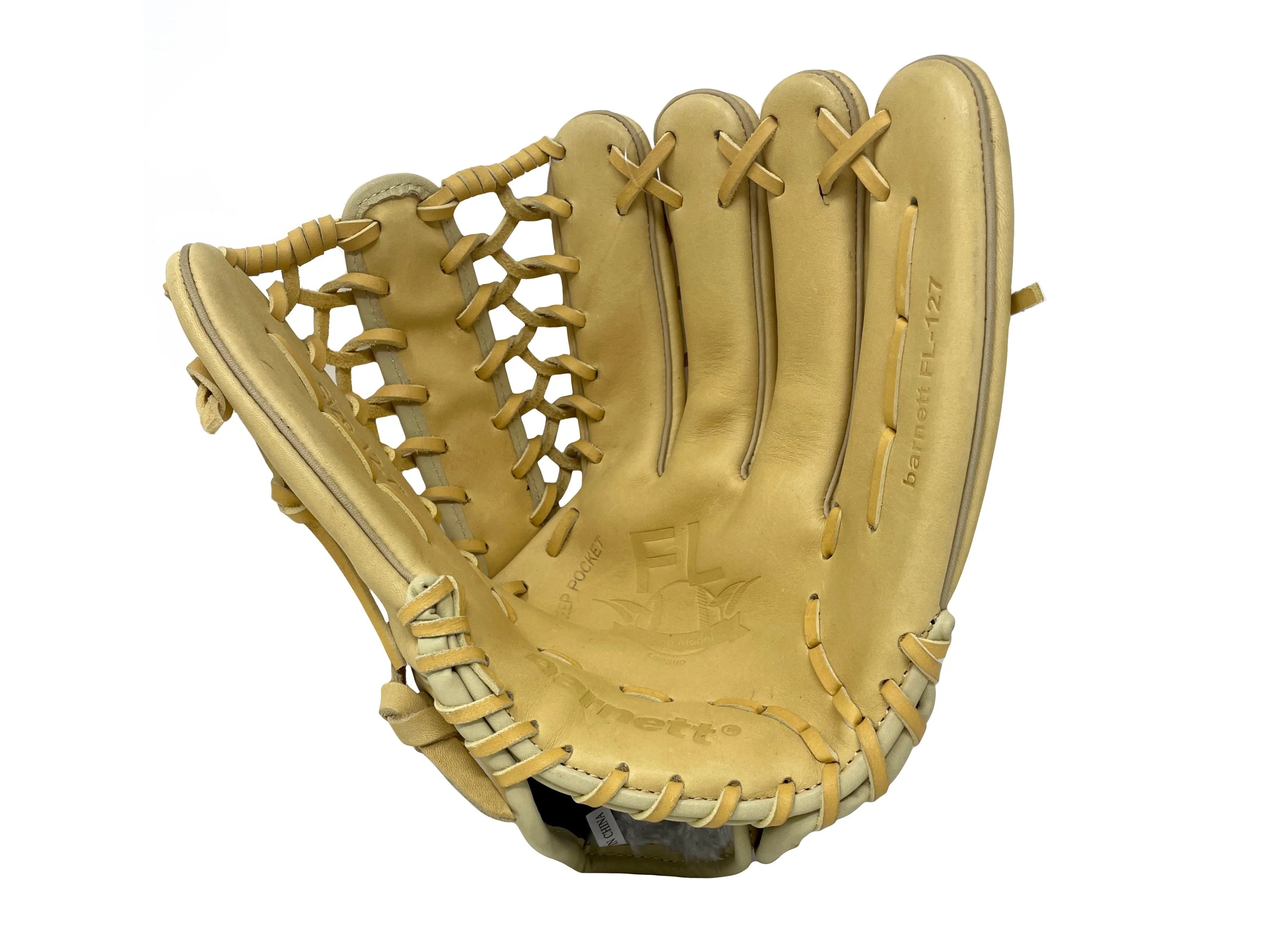 FL-127 High quality leather baseball glove, infield / outfield / pitcher, Beige