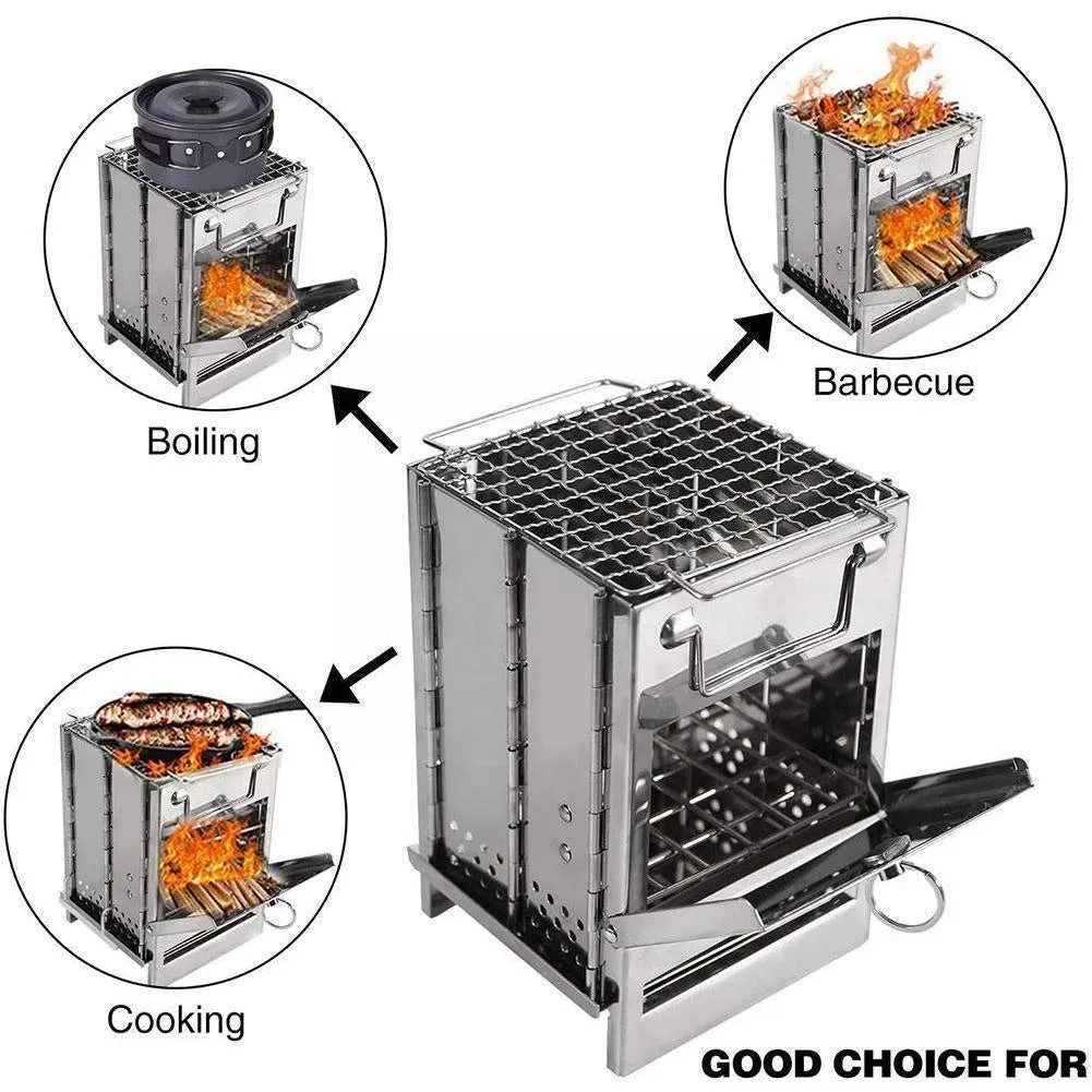 Foldable Camping Stove For Outdoor Use
