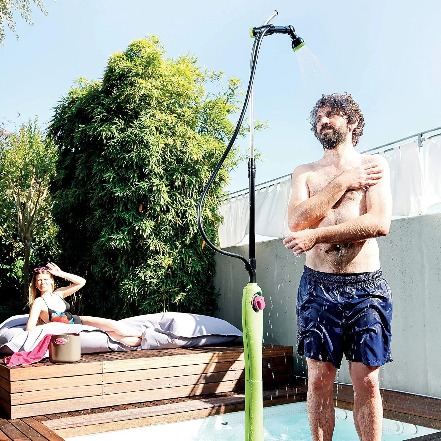 Freestanding Portable Outdoor Pool RV Camping Shower