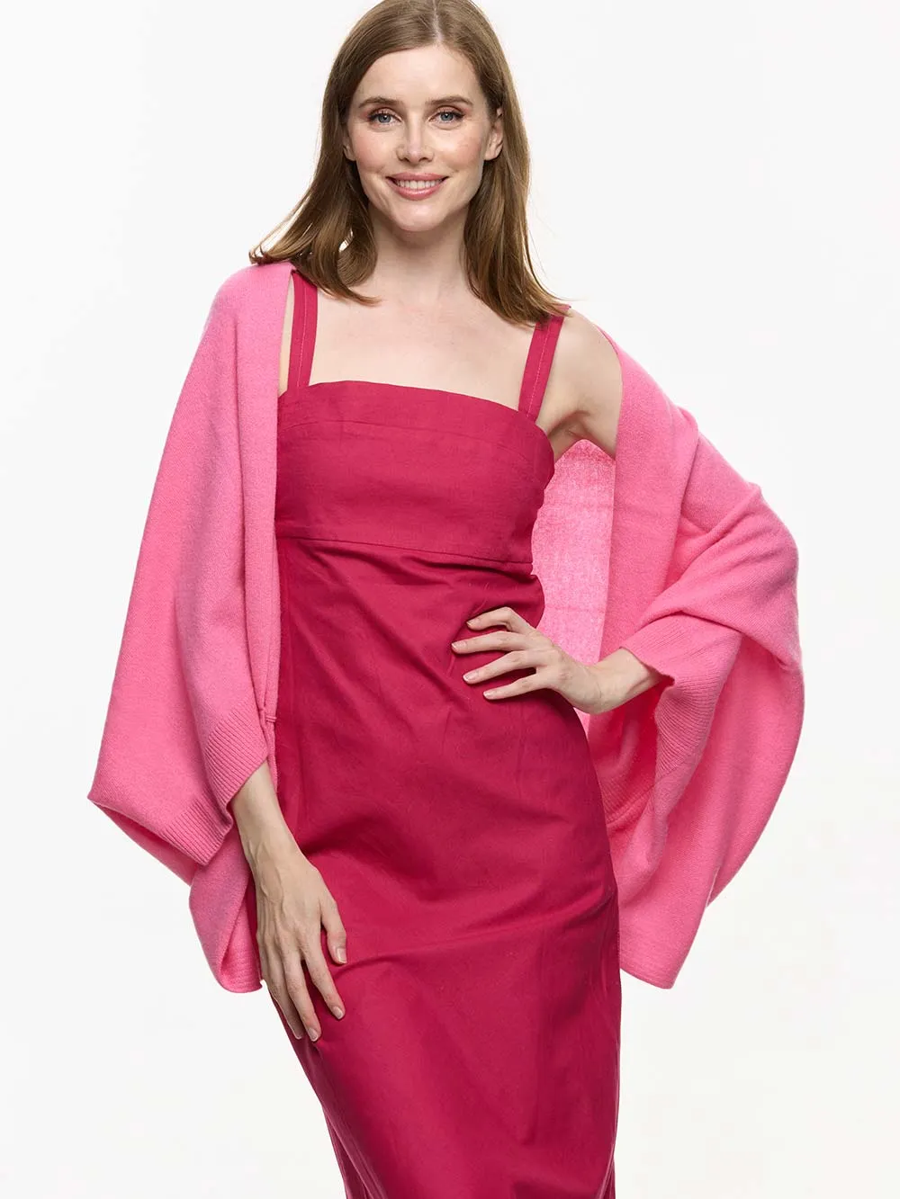 Fuchsia Wearable Cashmere Wrap