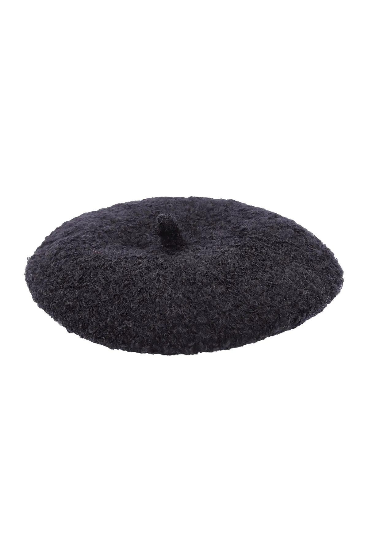 FUZZY FLEECE BERET HAT
