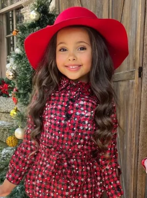 Girls Red Floppy Hat
