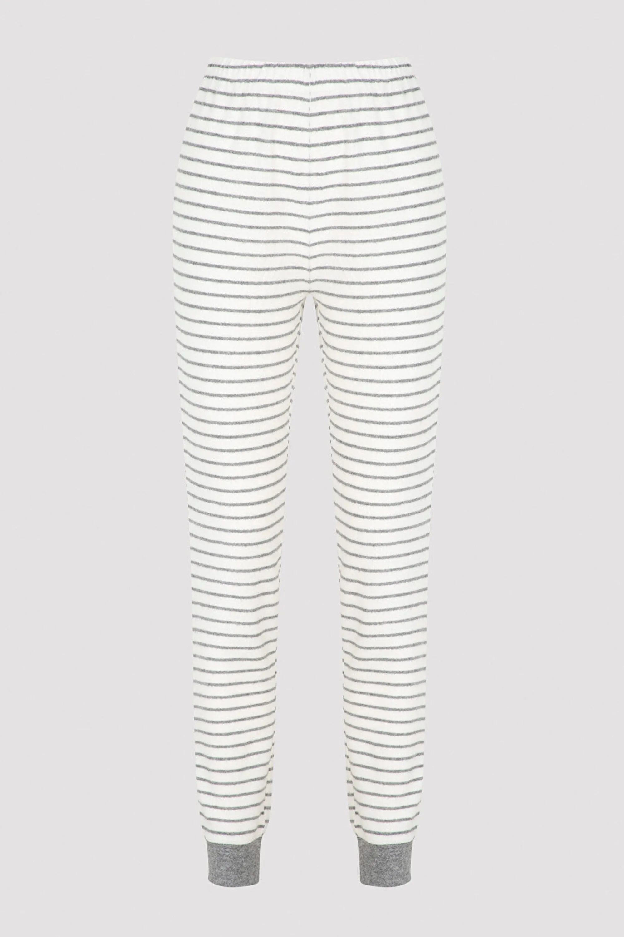Gri Beanies Striped Termal Cuff Pantolon