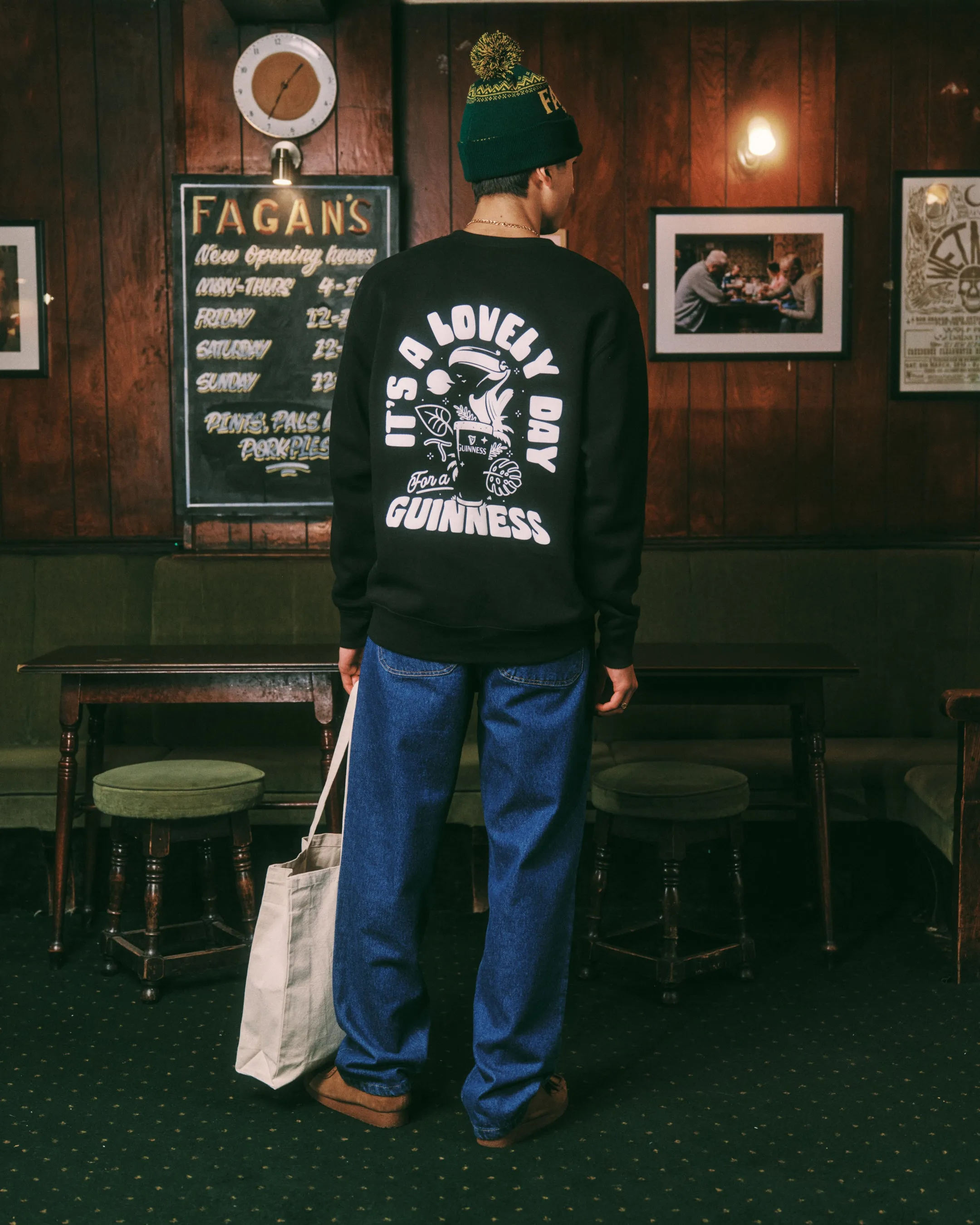 Guinness x UN:IK 'Jungle' Sweater - Black