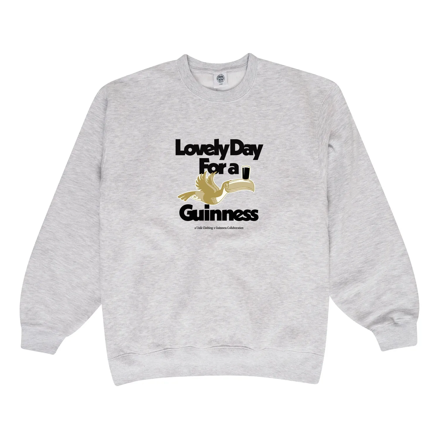 Guinness x UN:IK 'Lovely Day' Sweater - Ash Grey