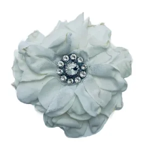 Hand Cut and Dyed Off White Velvet Pin