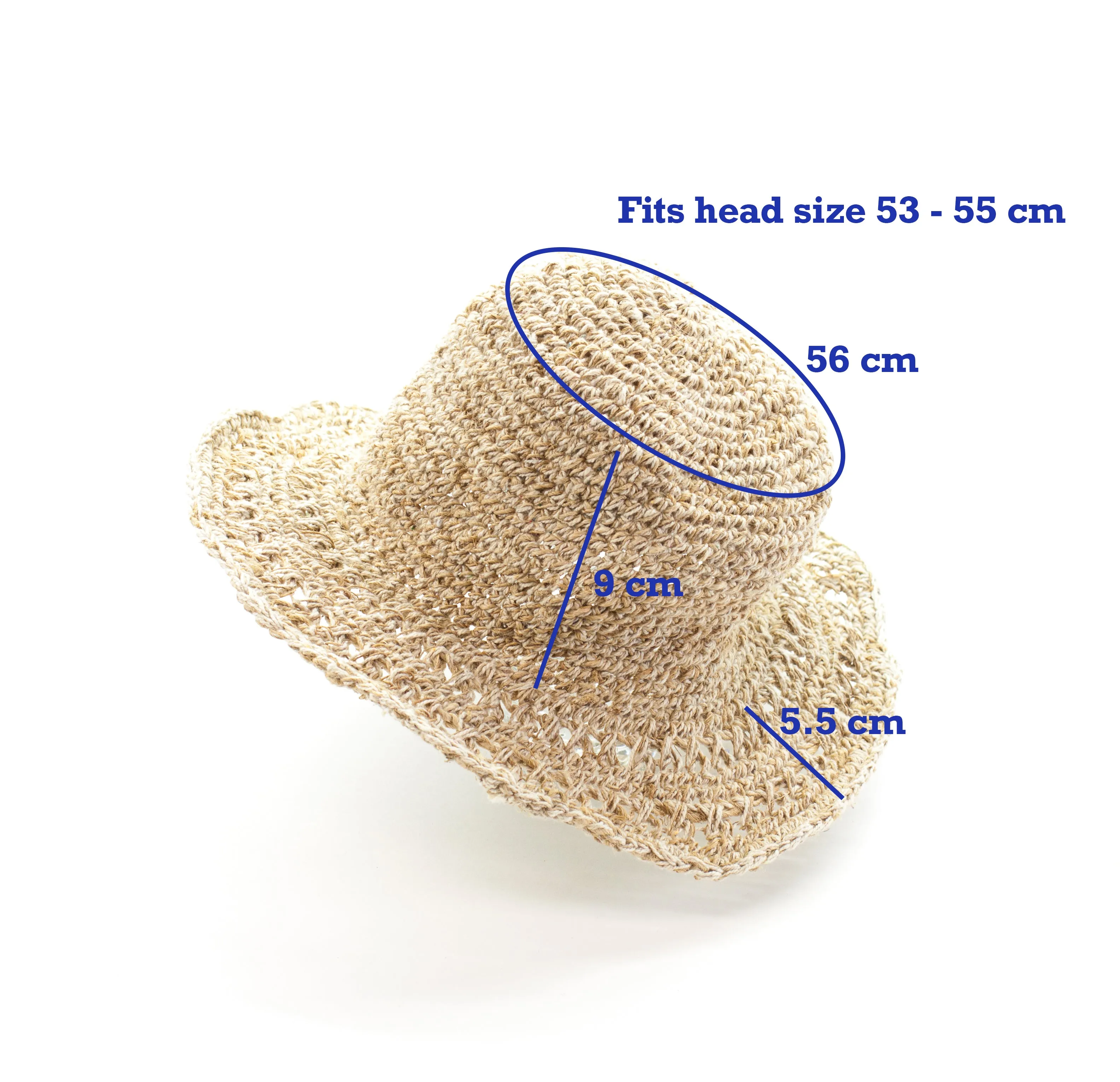 Handmade Unisex Hemp/Cotton Hat - HMPHH3