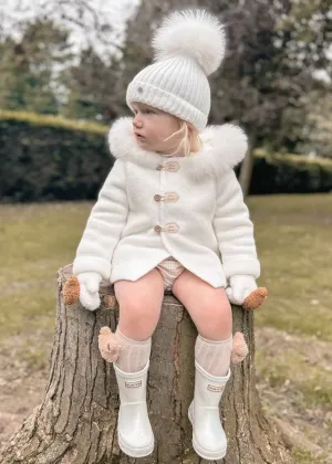 Ivory Single Pom Hat