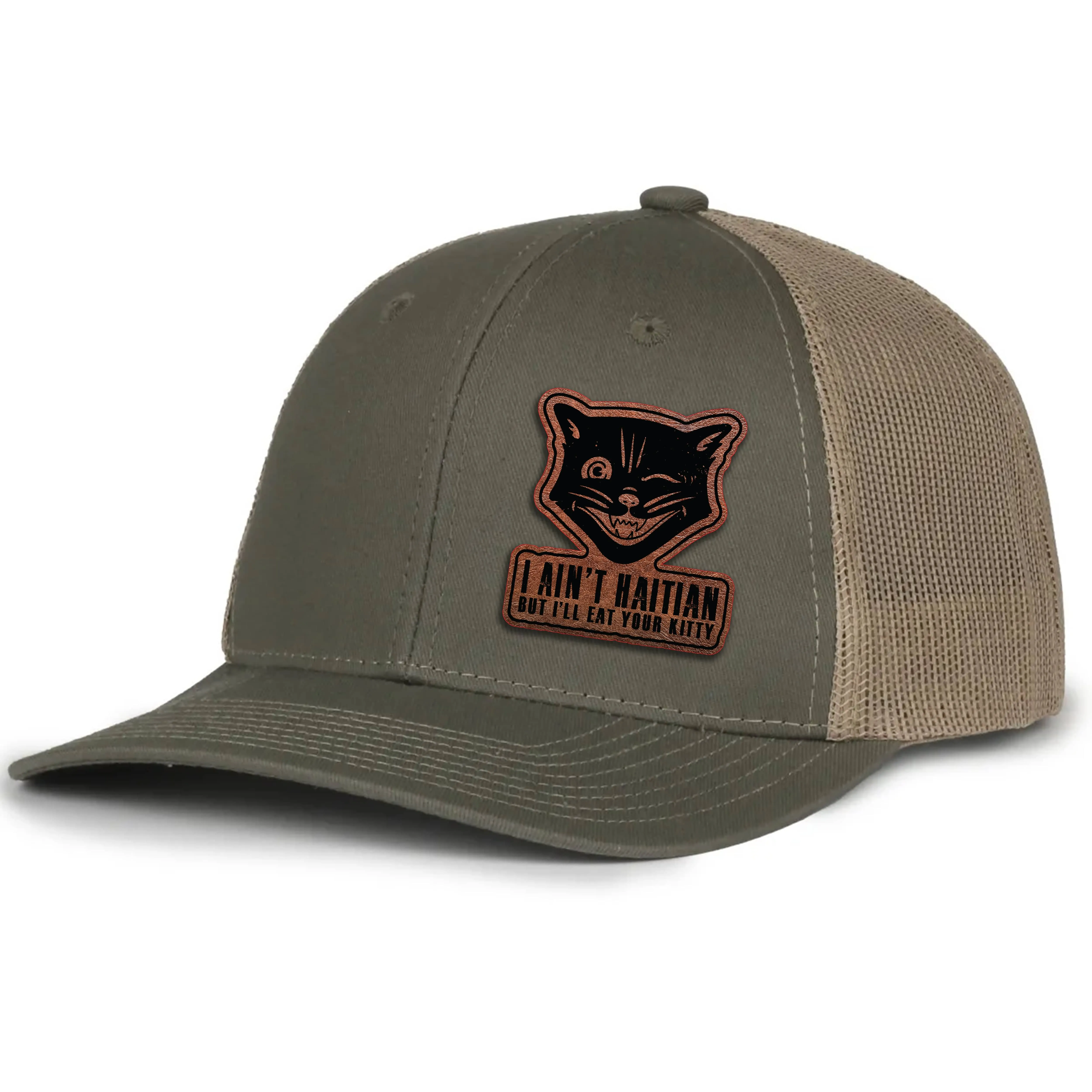 Lain't Haitan Leather Patch Hat