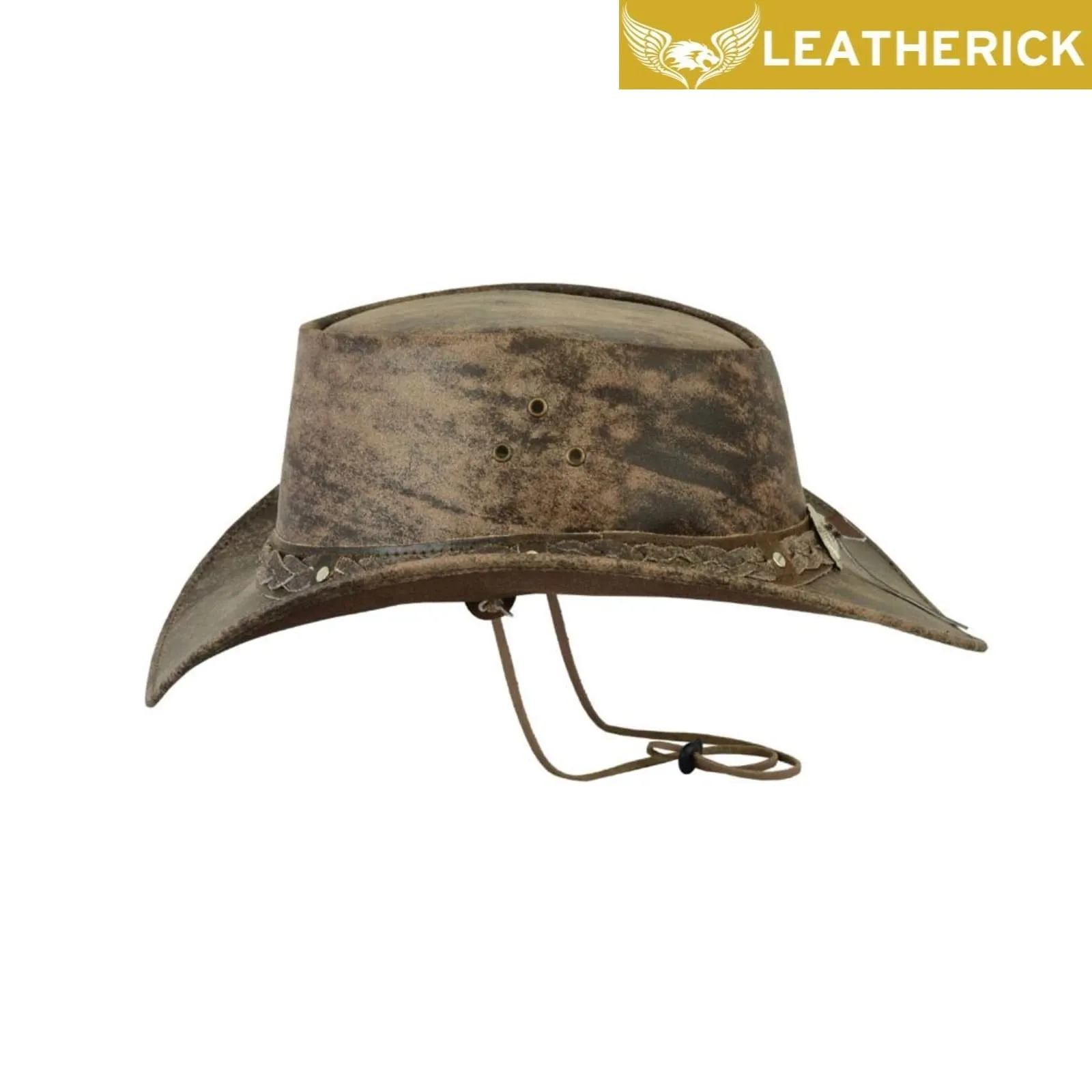 Leatherick Western Outback Leather Hat