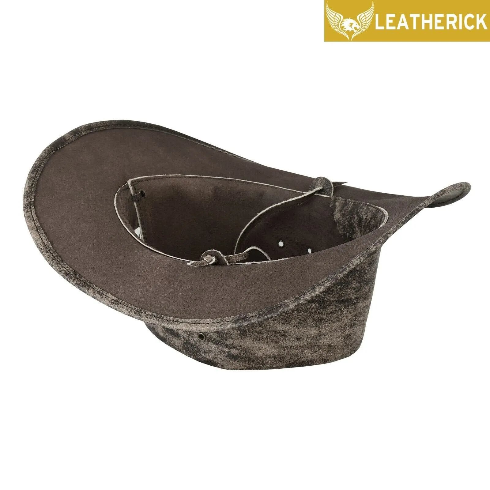 Leatherick Western Outback Leather Hat