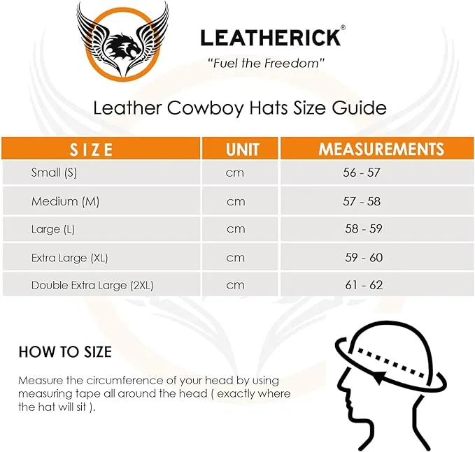 Leatherick Western Outback Leather Hat