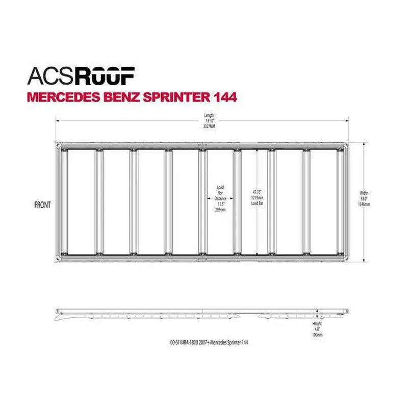 Leitner ACS Roof Rack Mercedes Benz Sprinter 144 | 2007 