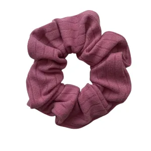 Light Mauve Ribbed Scrunchie