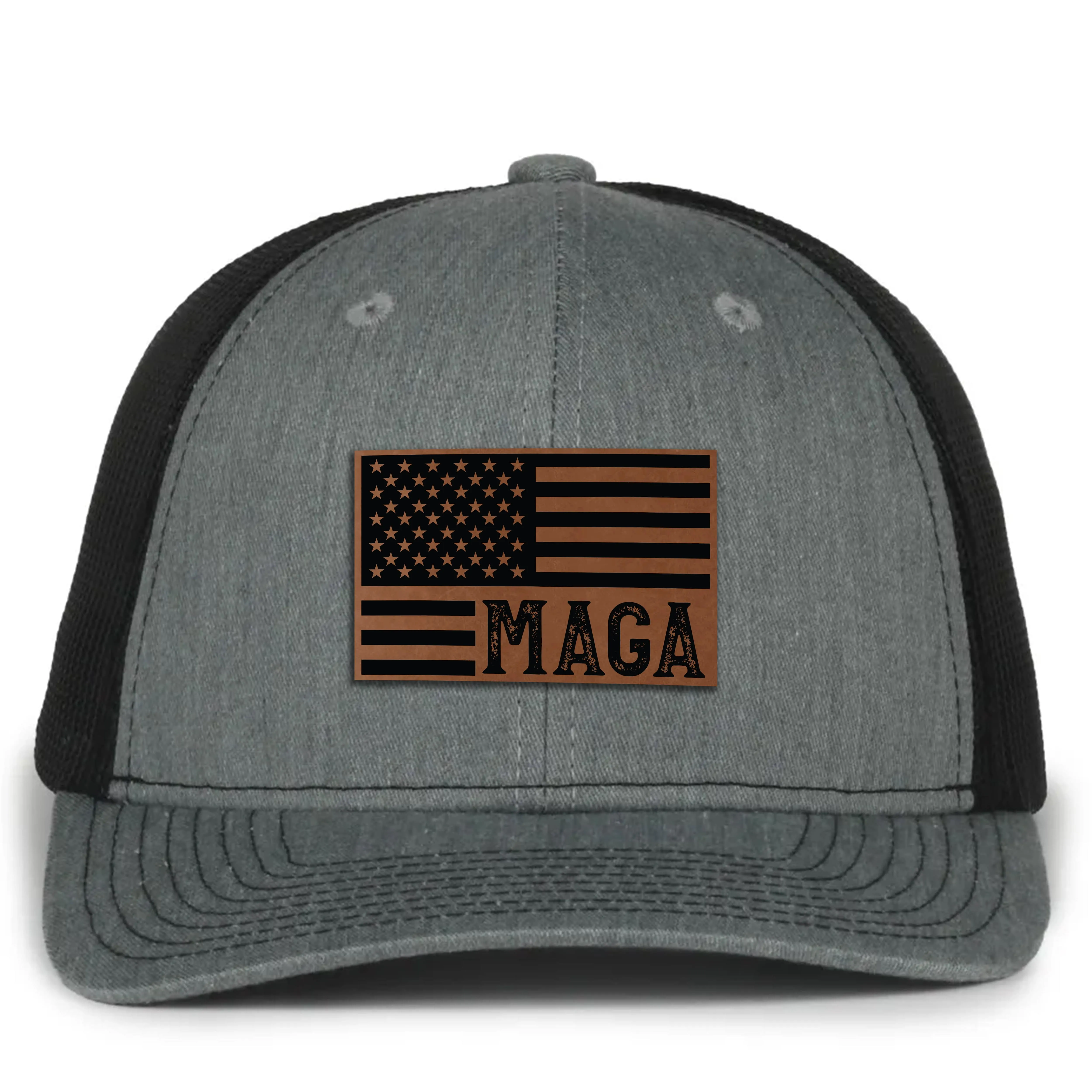 MAGA Leather Patch Hat