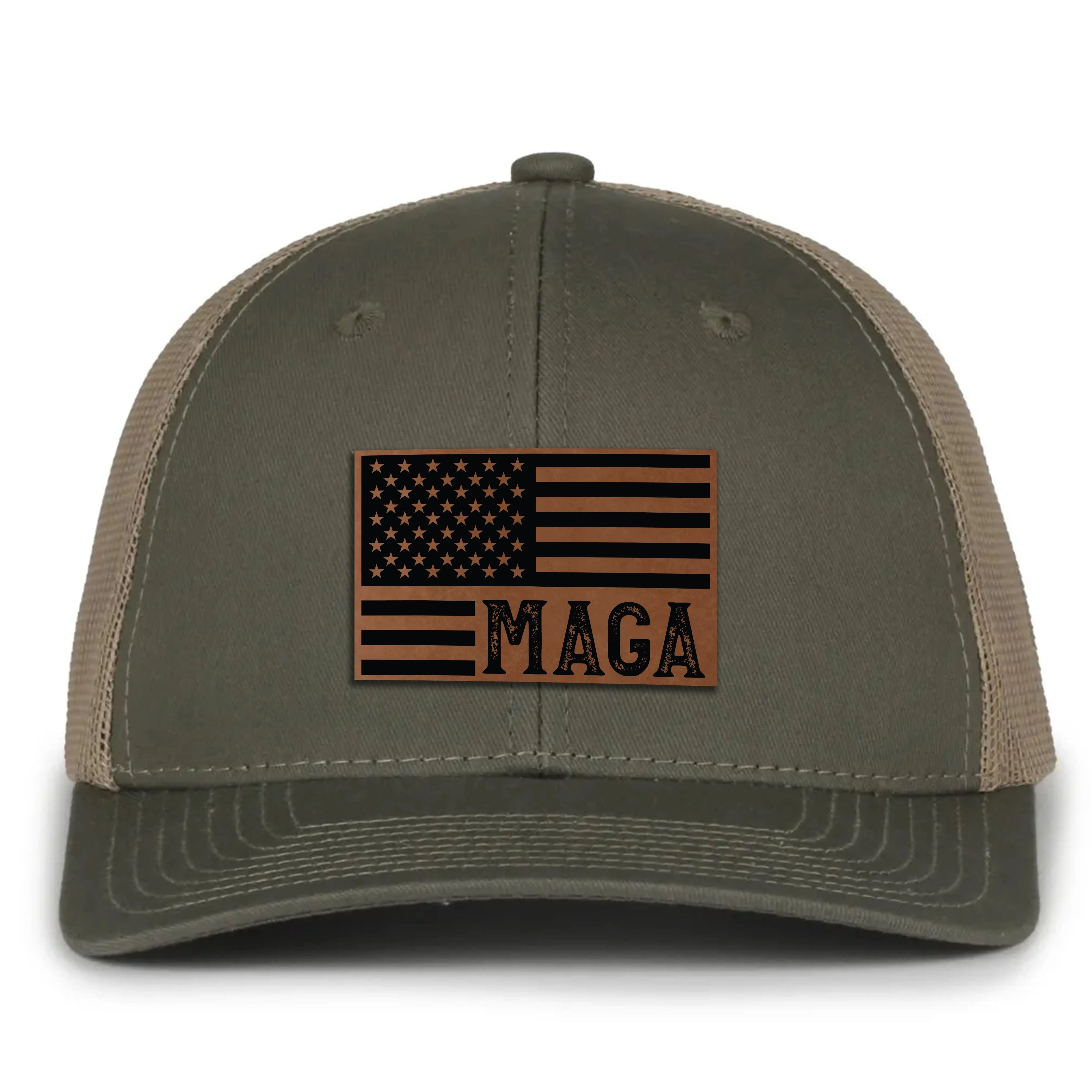 MAGA Leather Patch Hat