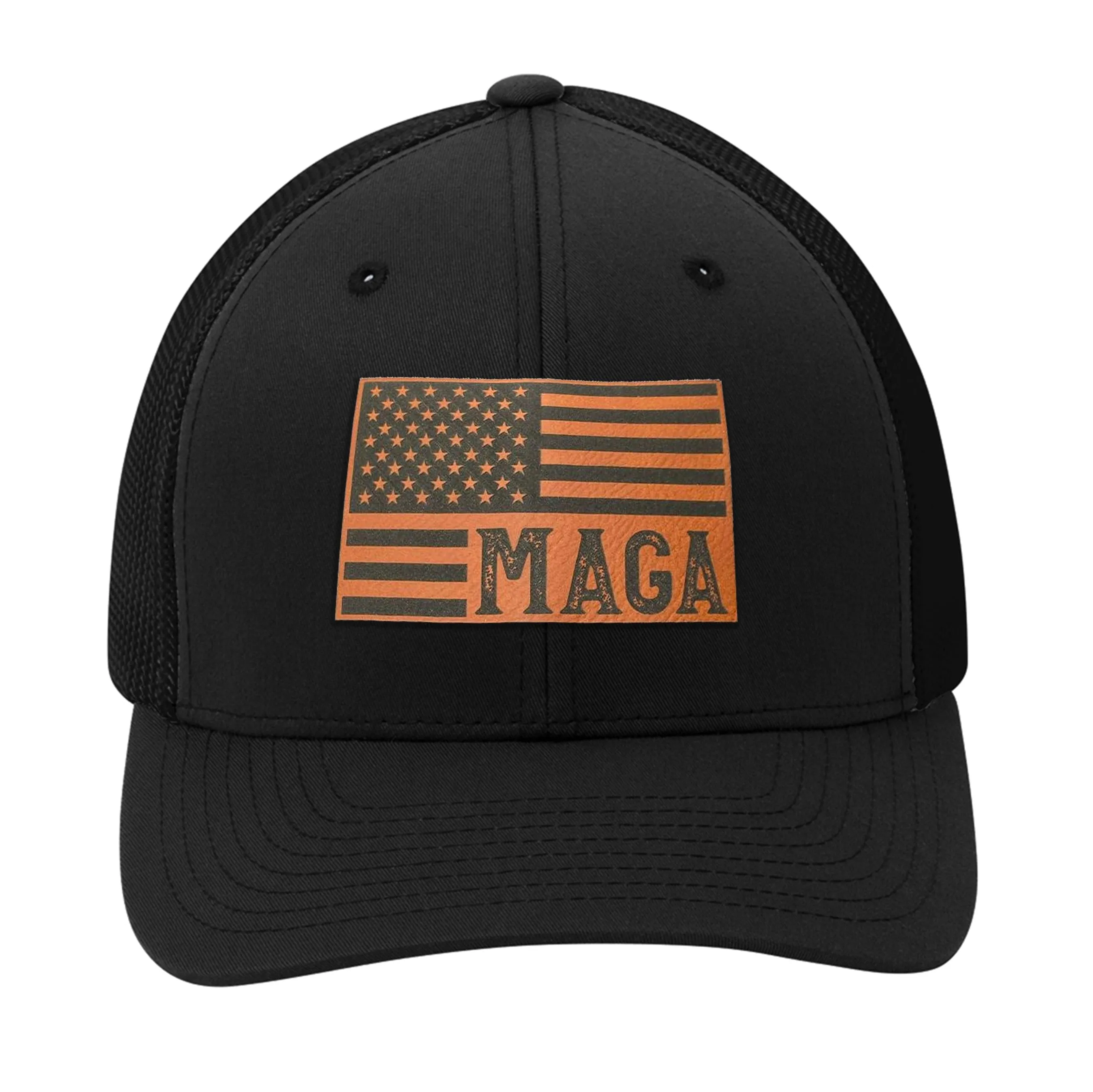 MAGA Leather Patch Hat