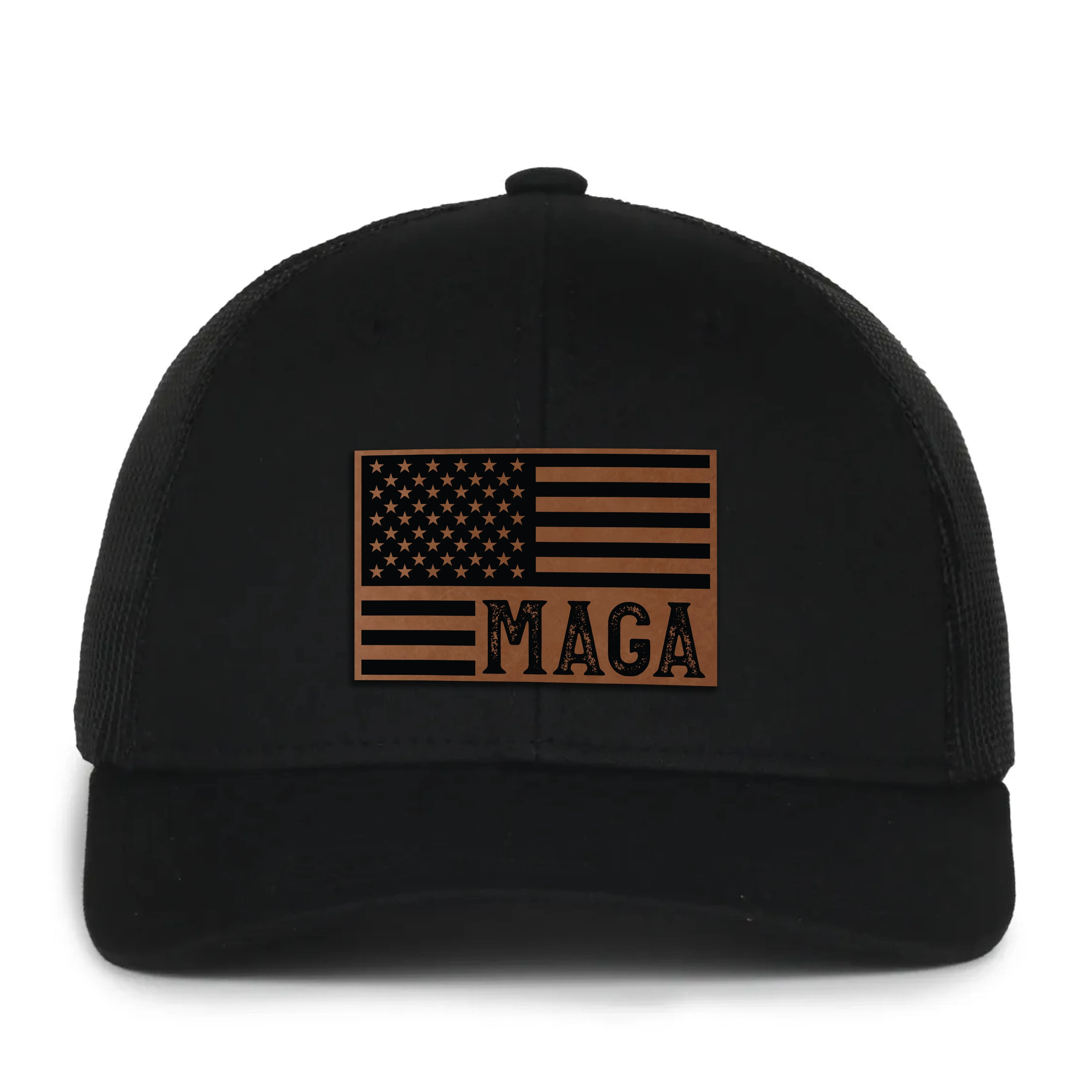 MAGA Leather Patch Hat