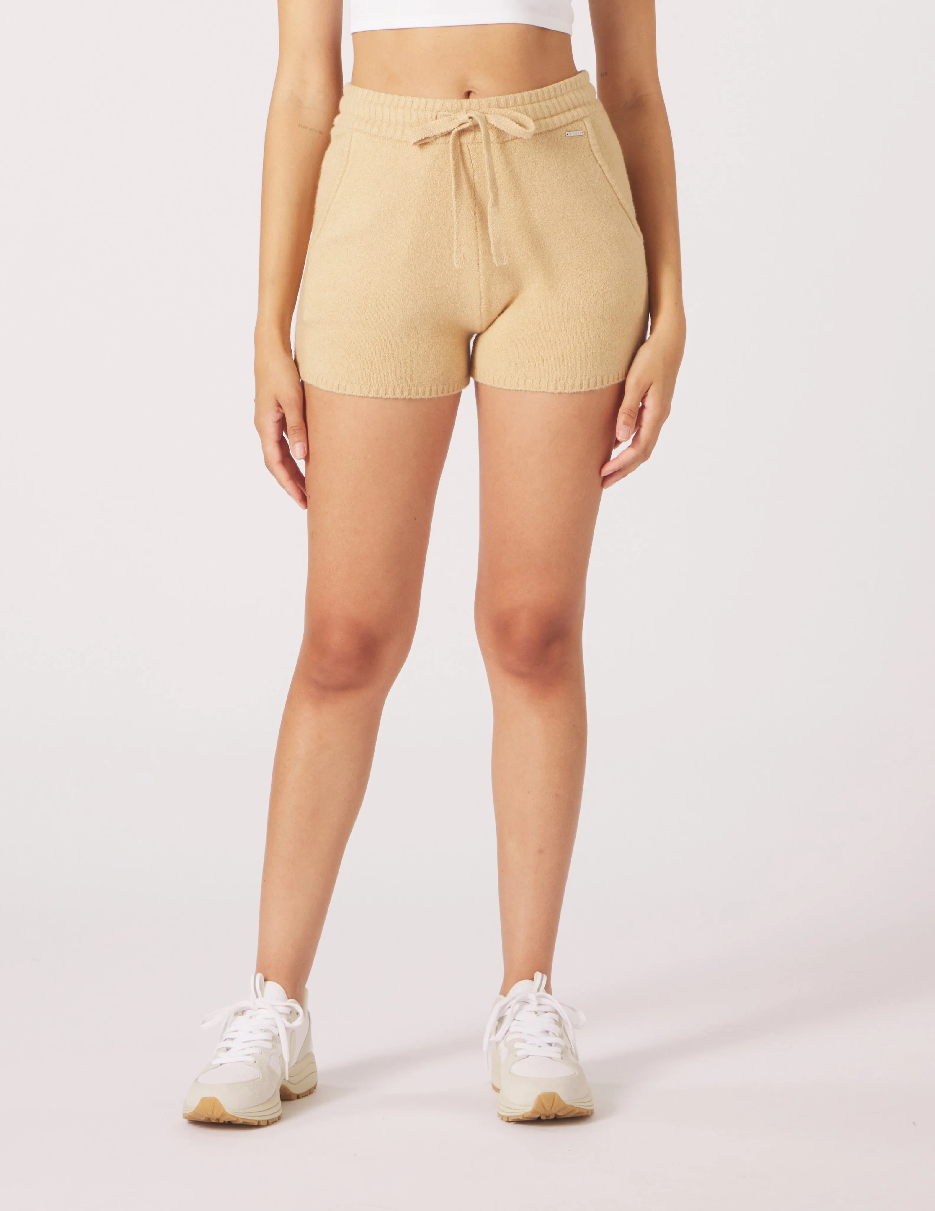 Merino Short: Tan