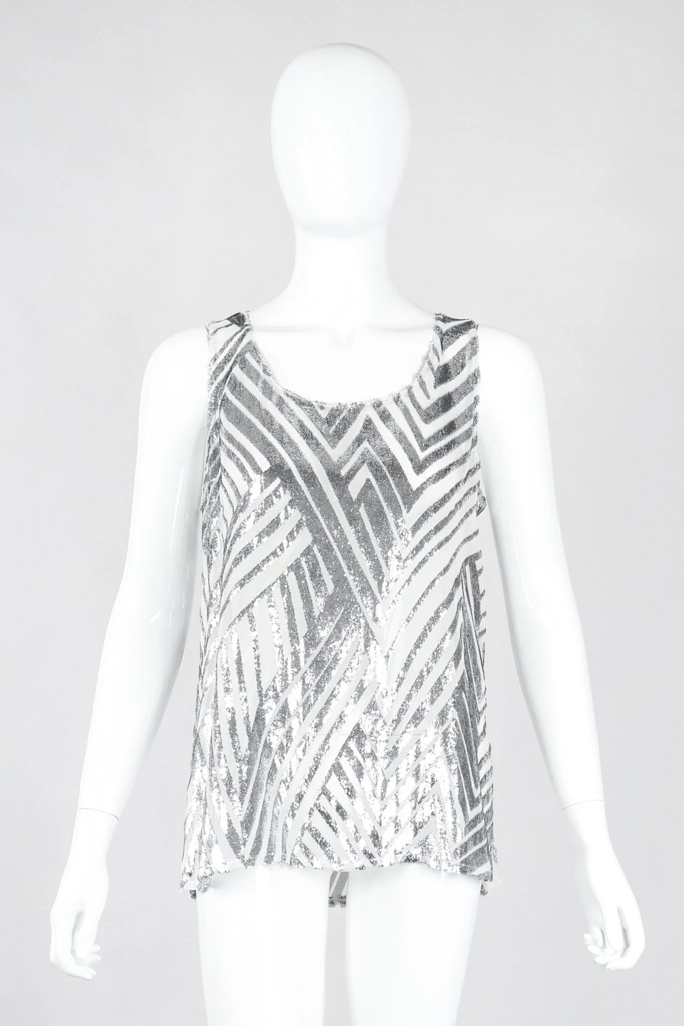 Metallic Velvet Lamé Tank