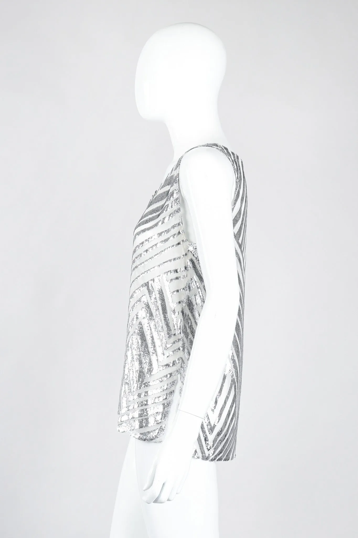Metallic Velvet Lamé Tank