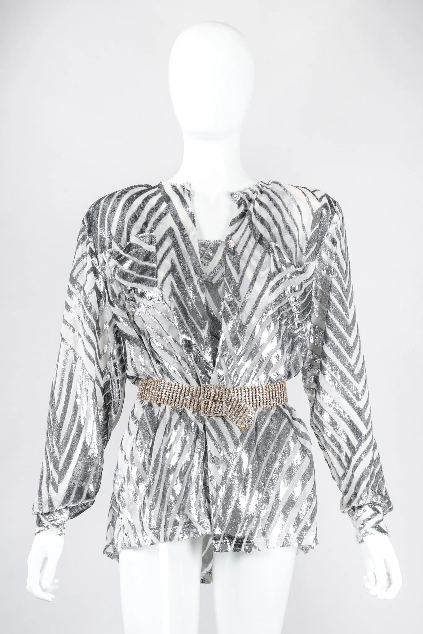 Metallic Velvet Lamé Tank