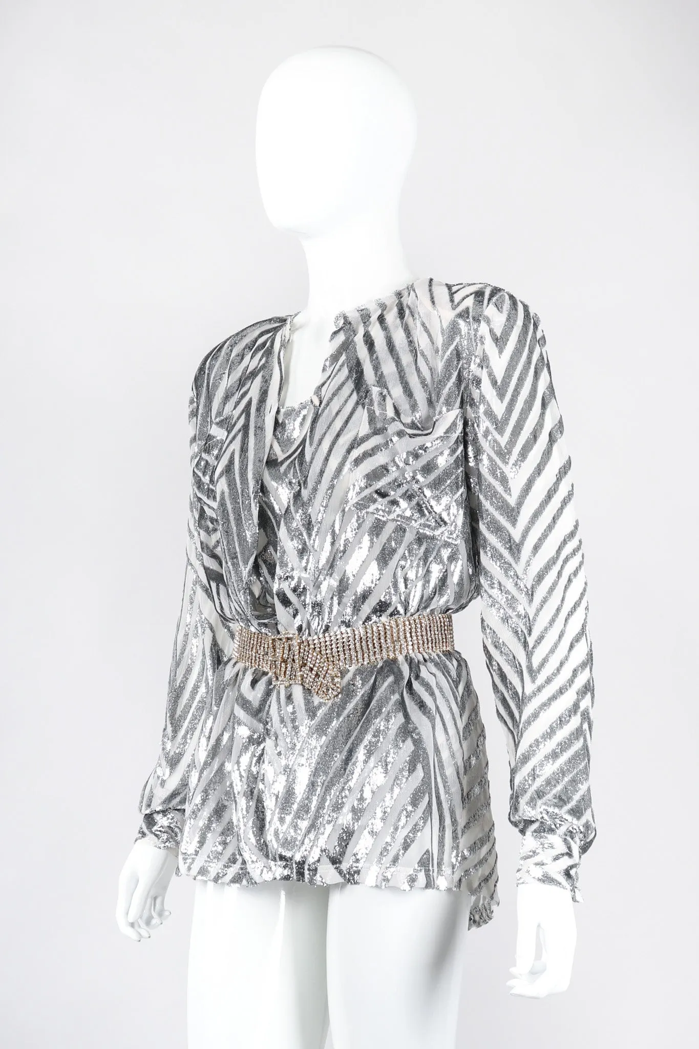 Metallic Velvet Lamé Tank