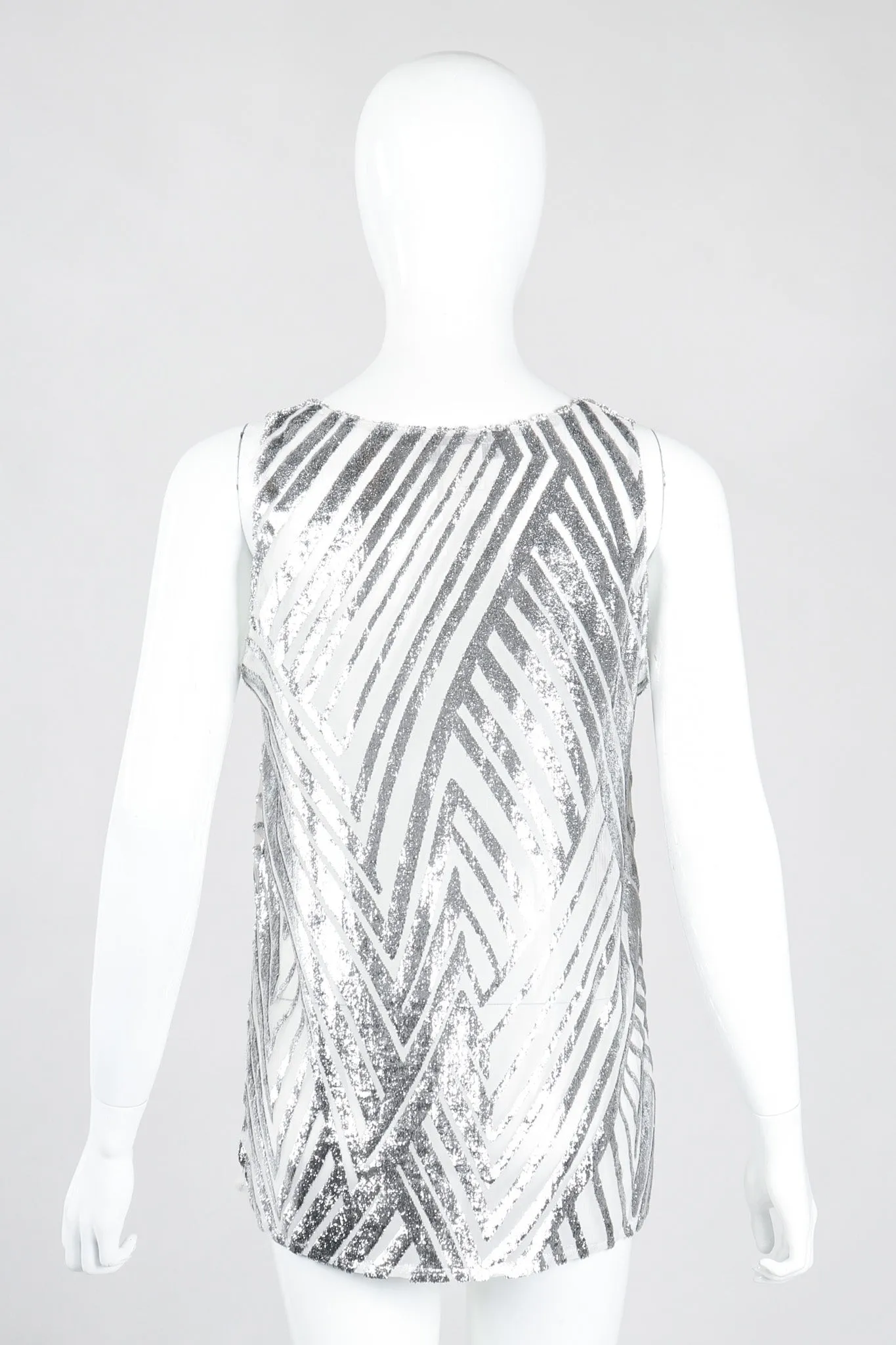 Metallic Velvet Lamé Tank